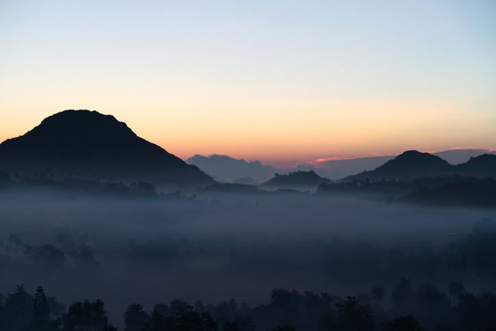 Dawn Breaks Over The mountains, Mount Abu, Rajasthan, India