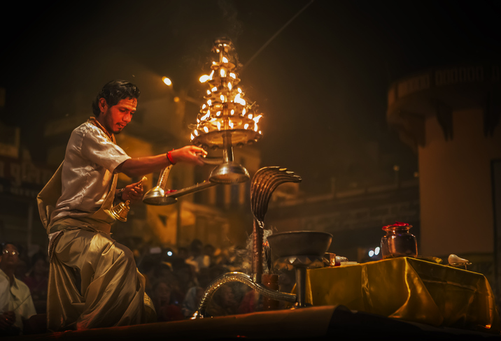 Evening Aarti in Varanasi