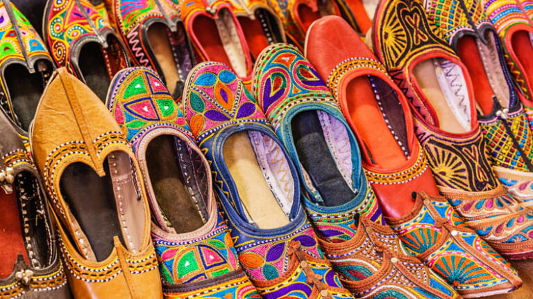 Colorful Indian shoes
